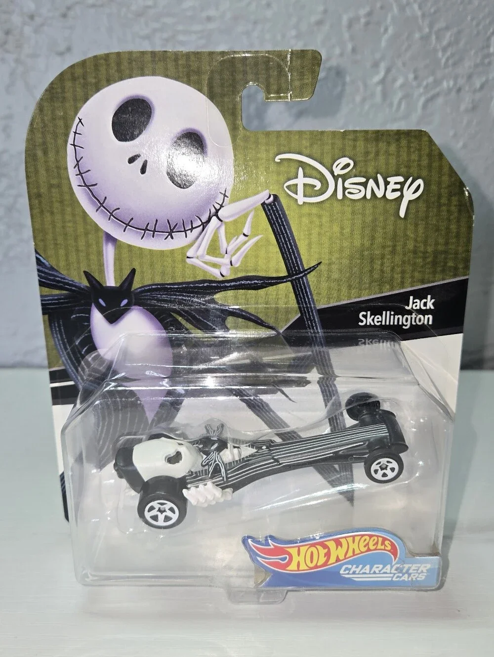Disney Mattel Jack Skellington Black & White Character Dragster FLH48 2018
